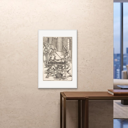 Orlonzo - FRAMED PRINT WHITE 24x3660x90cm ROOM