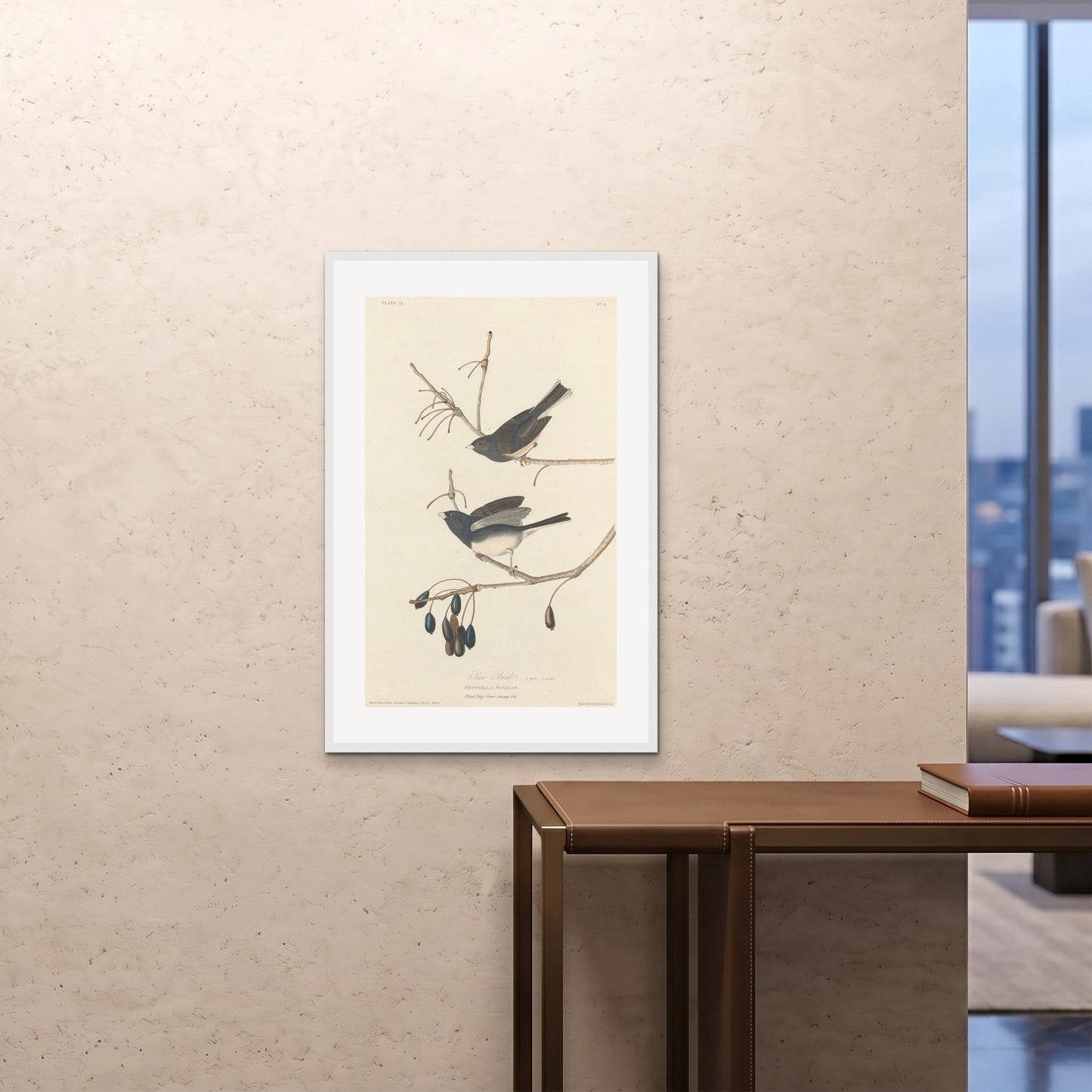 Orlonzo - FRAMED PRINT WHITE 24x3660x90cm ROOM