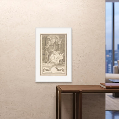 Orlonzo - FRAMED PRINT WHITE 24x3660x90cm ROOM