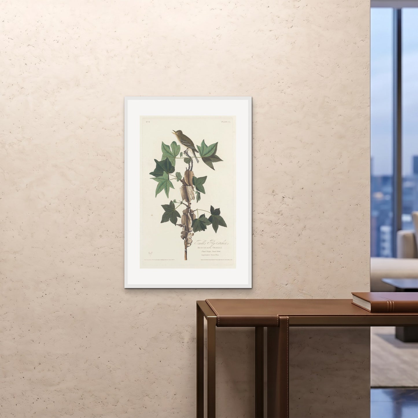 Orlonzo - FRAMED PRINT WHITE 24x3660x90cm ROOM