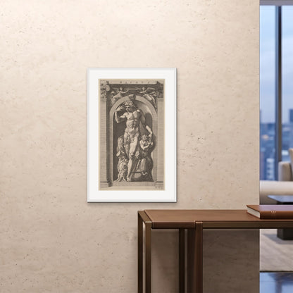 Orlonzo - FRAMED PRINT WHITE 24x3660x90cm ROOM