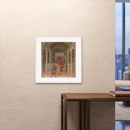 Orlonzo - FRAMED PRINT WHITE 28x2870x70cm ROOM