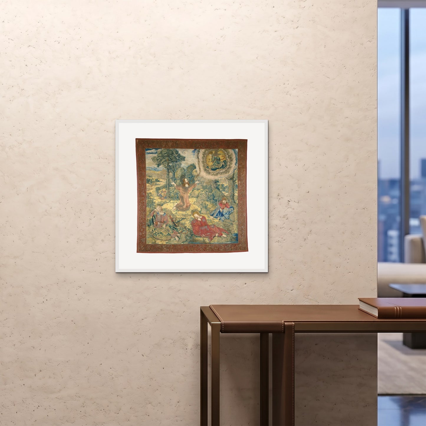 Orlonzo - FRAMED PRINT WHITE 28x2870x70cm ROOM