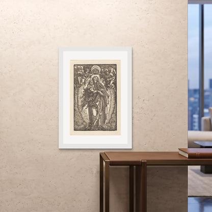 Orlonzo - FRAMED PRINT WHITE 28x4070x100cm ROOM