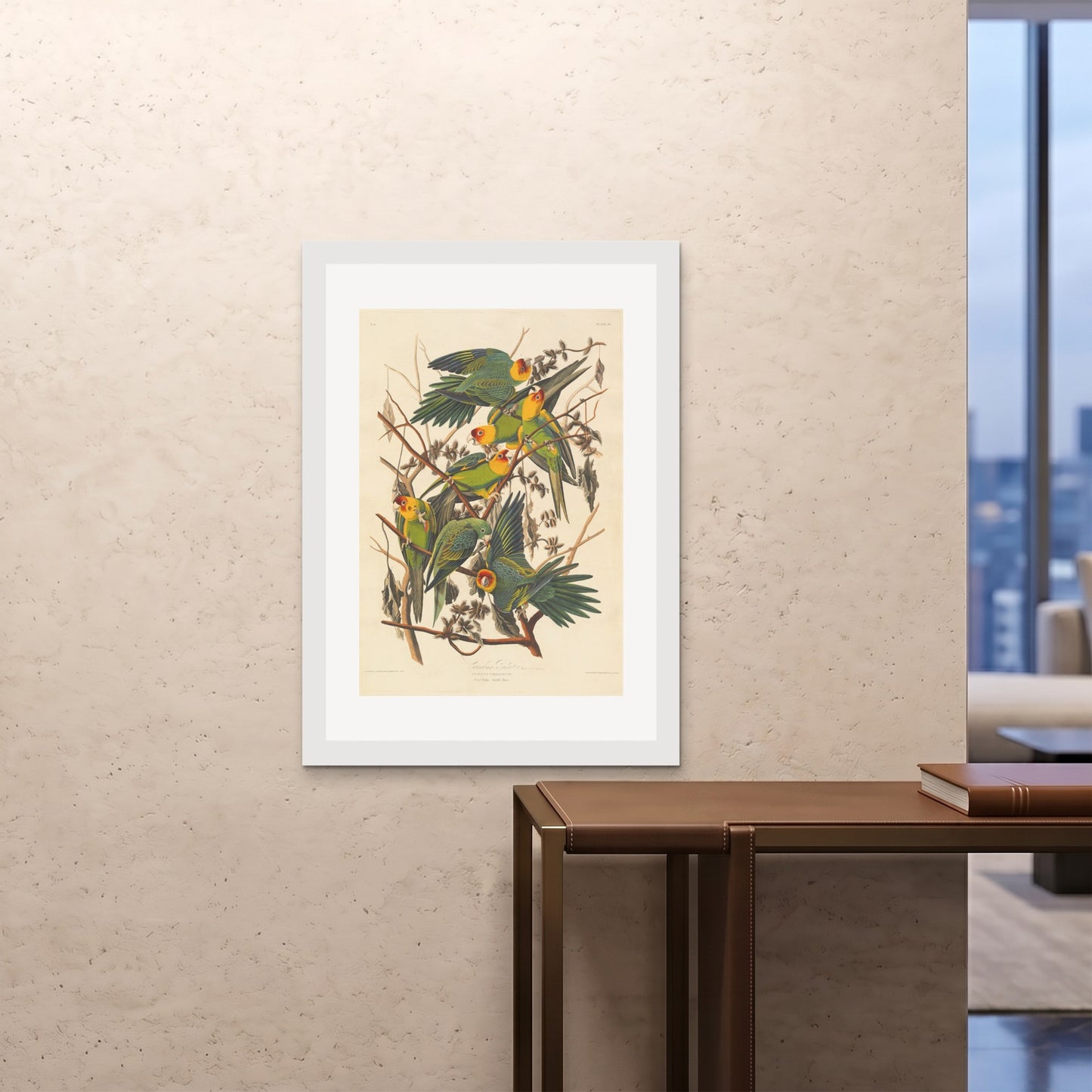 Orlonzo - FRAMED PRINT WHITE 28x4070x100cm ROOM
