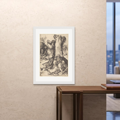 Orlonzo - FRAMED PRINT WHITE 28x4070x100cm ROOM