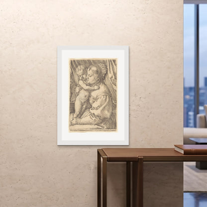 Orlonzo - FRAMED PRINT WHITE 28x4070x100cm ROOM