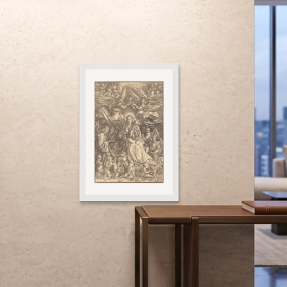 Orlonzo - FRAMED PRINT WHITE 28x4070x100cm ROOM