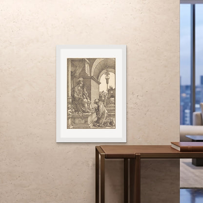 Orlonzo - FRAMED PRINT WHITE 28x4070x100cm ROOM