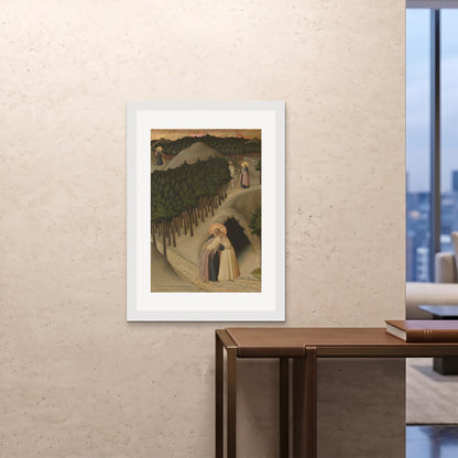Orlonzo - FRAMED PRINT WHITE 28x4070x100cm ROOM