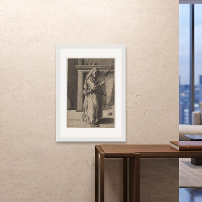 Orlonzo - FRAMED PRINT WHITE 28x4070x100cm ROOM