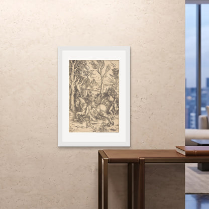 Orlonzo - FRAMED PRINT WHITE 28x4070x100cm ROOM
