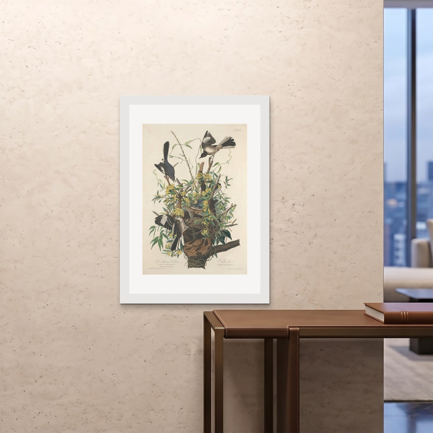 Orlonzo - FRAMED PRINT WHITE 28x4070x100cm ROOM