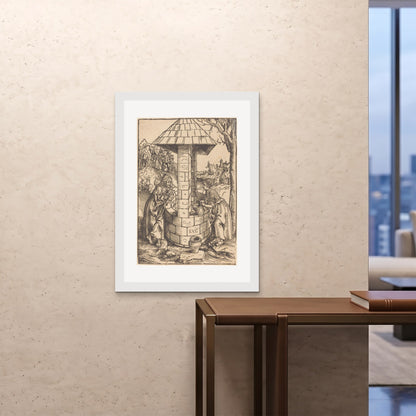 Orlonzo - FRAMED PRINT WHITE 28x4070x100cm ROOM