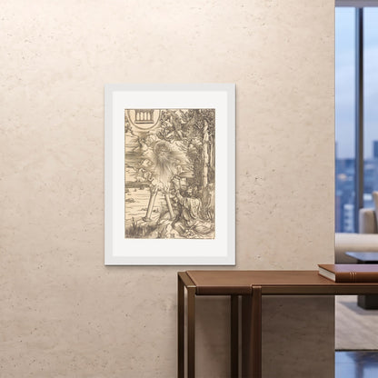 Orlonzo - FRAMED PRINT WHITE 28x4070x100cm ROOM