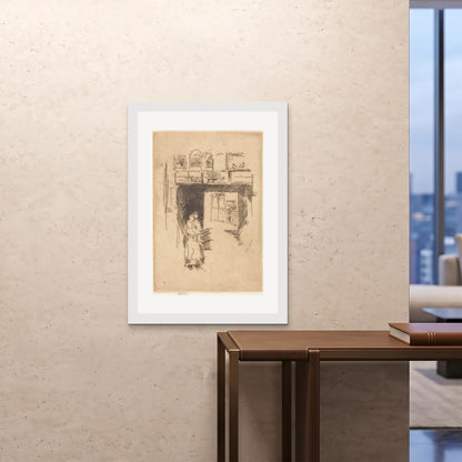 Orlonzo - FRAMED PRINT WHITE 28x4070x100cm ROOM