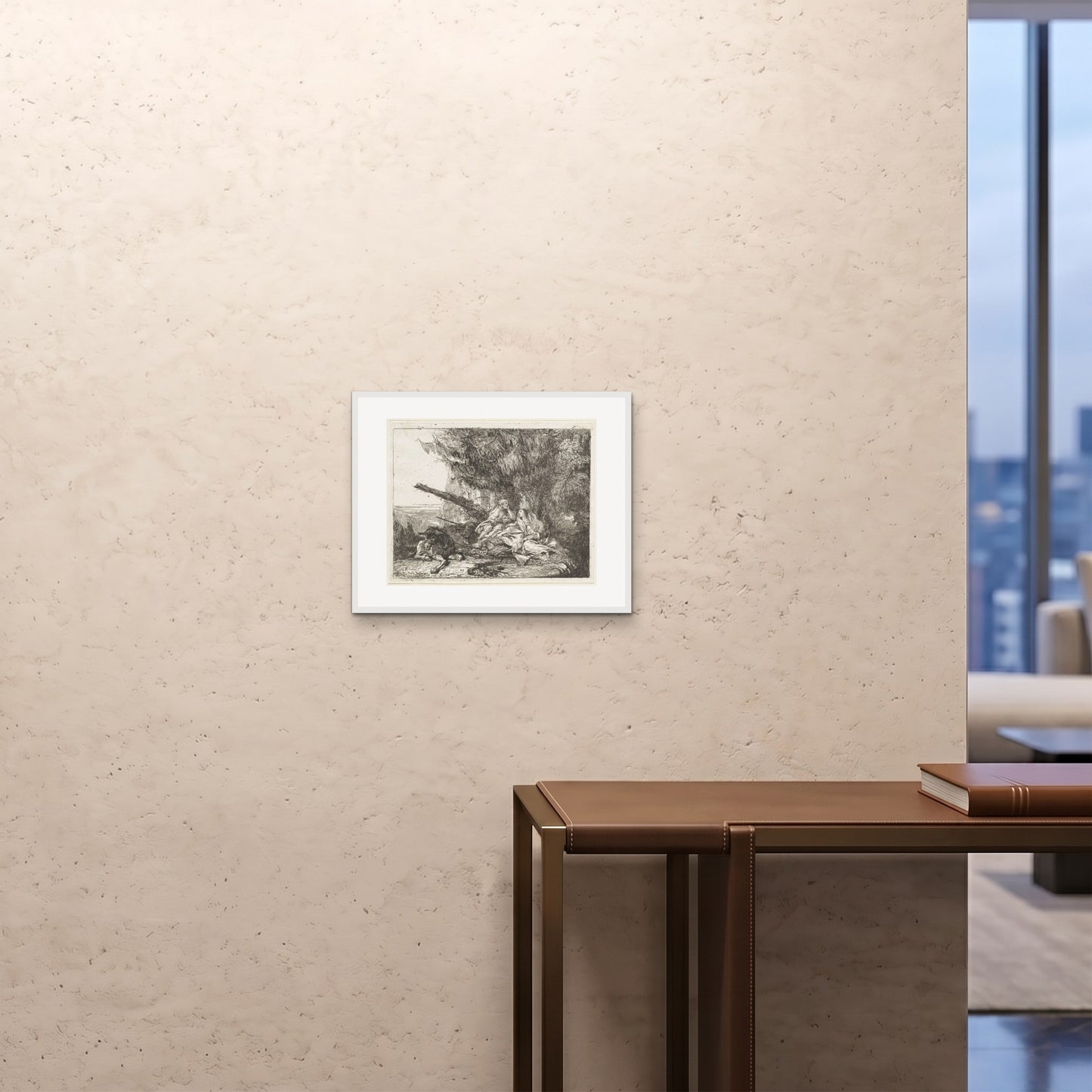 Orlonzo - FRAMED PRINT WHITE 5040cm2016 ROOM