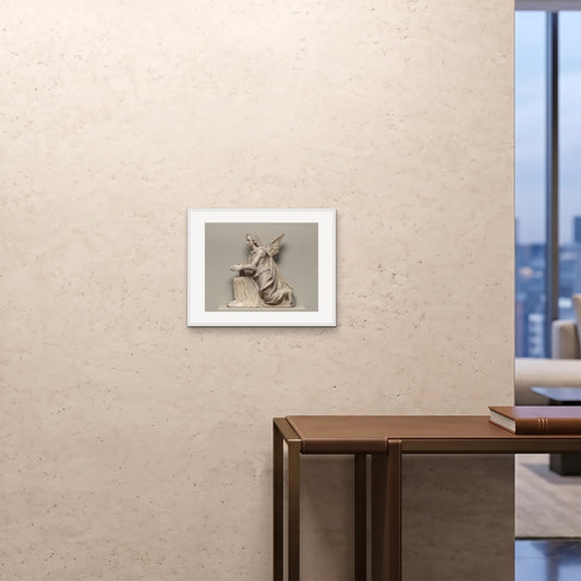 Orlonzo - FRAMED PRINT WHITE 5040cm2016 ROOM