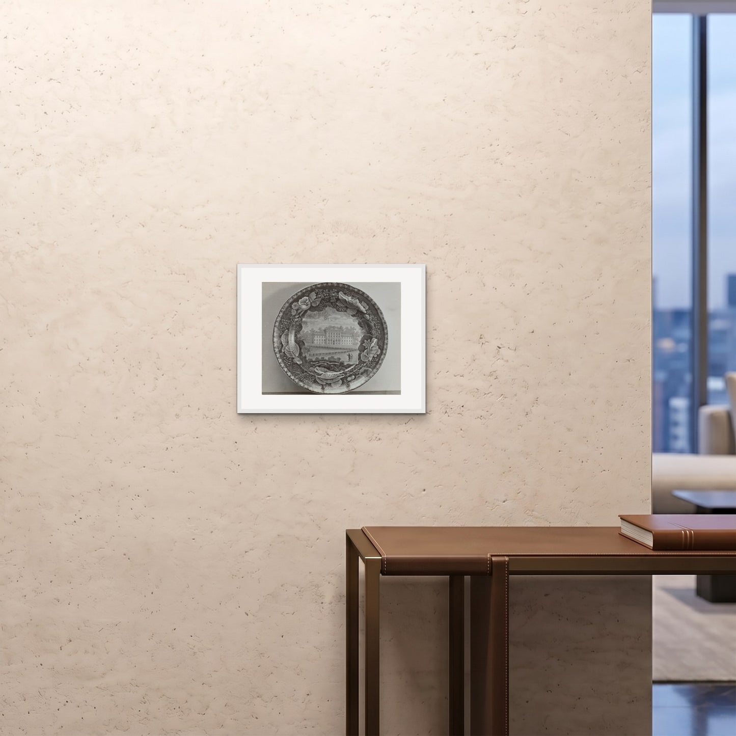 Orlonzo - FRAMED PRINT WHITE 5040cm2016 ROOM