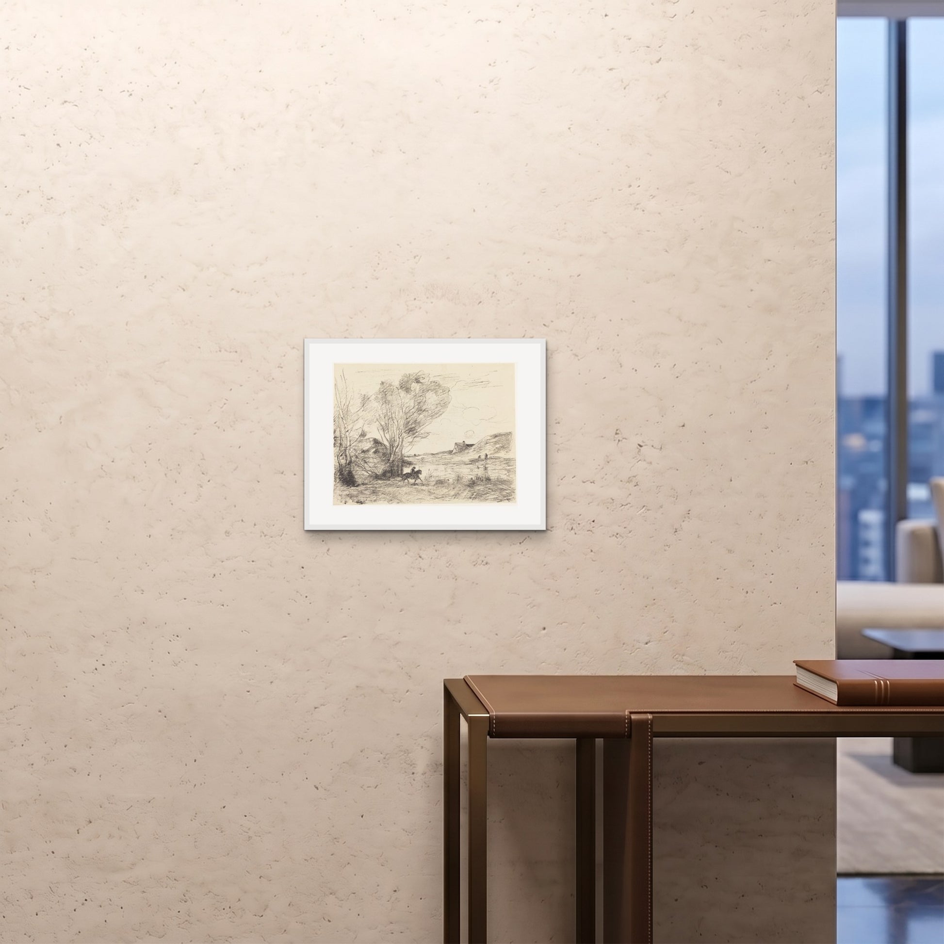 Orlonzo - FRAMED PRINT WHITE 5040cm2016 ROOM