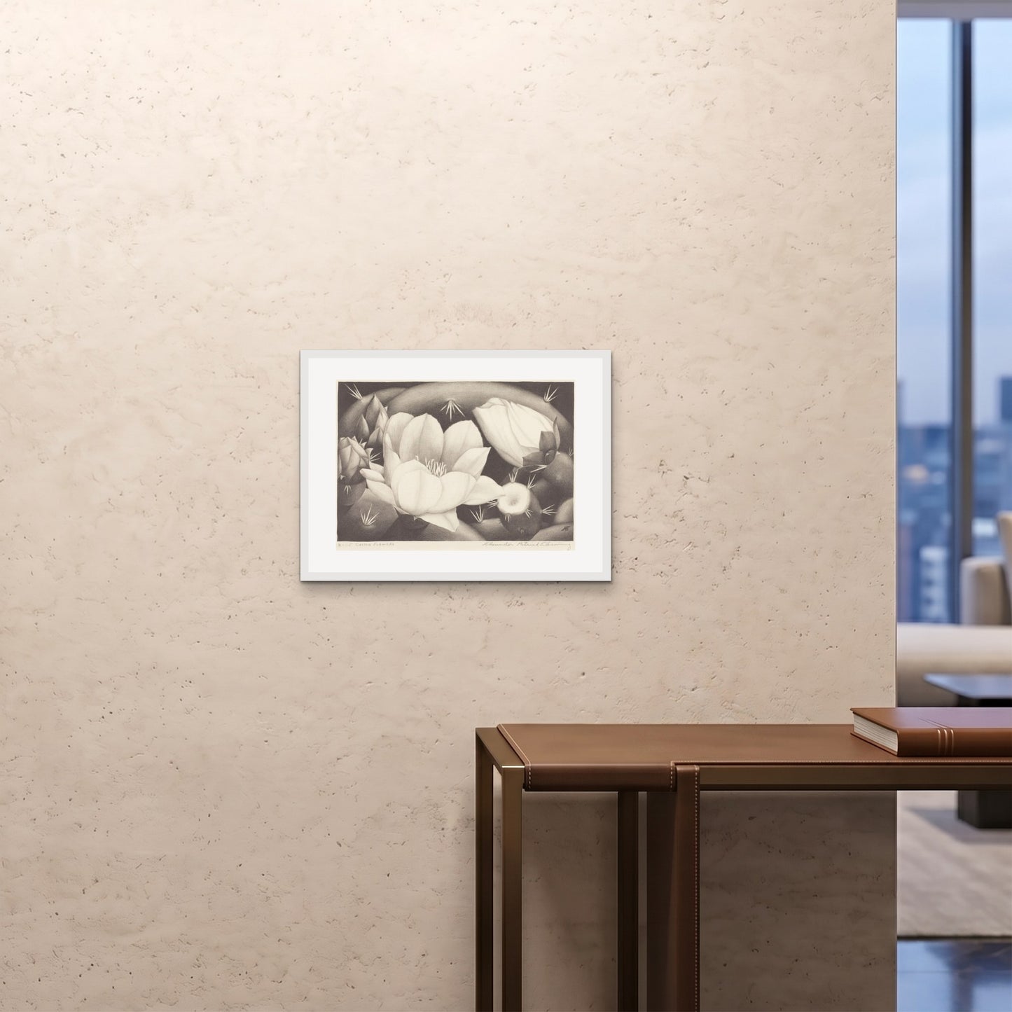 Orlonzo - FRAMED PRINT WHITE 6045cm2418 ROOM