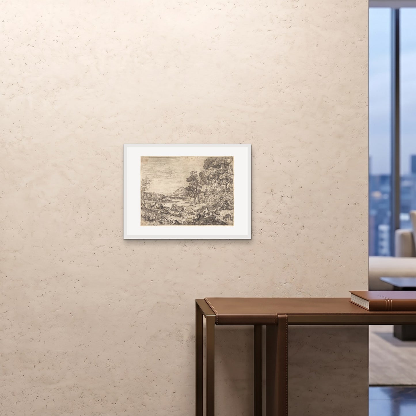 Orlonzo - FRAMED PRINT WHITE 6045cm2418 ROOM