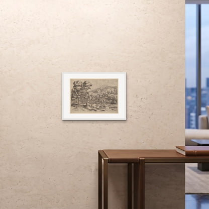 Orlonzo - FRAMED PRINT WHITE 6045cm2418 ROOM