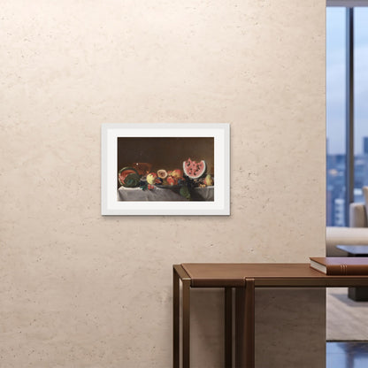 Orlonzo - FRAMED PRINT WHITE 7050cm2820 ROOM