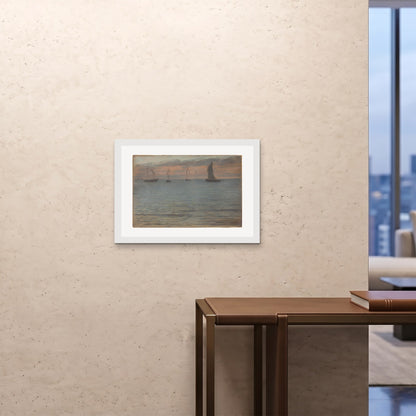 Orlonzo - FRAMED PRINT WHITE 7050cm2820 ROOM