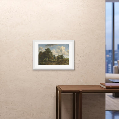 Orlonzo - FRAMED PRINT WHITE 7050cm2820 ROOM