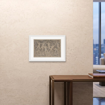 Orlonzo - FRAMED PRINT WHITE 7050cm2820 ROOM