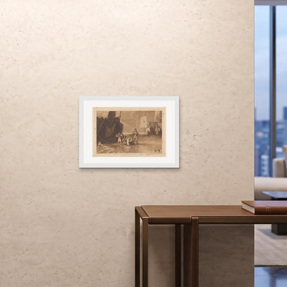 Orlonzo - FRAMED PRINT WHITE 7050cm2820 ROOM