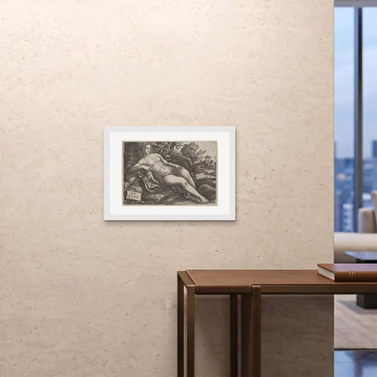 Orlonzo - FRAMED PRINT WHITE 7050cm2820 ROOM