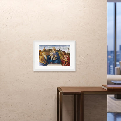 Orlonzo - FRAMED PRINT WHITE 7050cm2820 ROOM