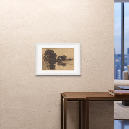Orlonzo - FRAMED PRINT WHITE 7050cm2820 ROOM
