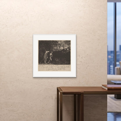 Orlonzo - FRAMED PRINT WHITE 7070cm2828 ROOM