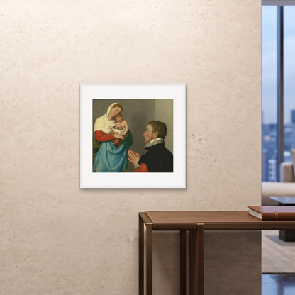 Orlonzo - FRAMED PRINT WHITE 7070cm2828 ROOM