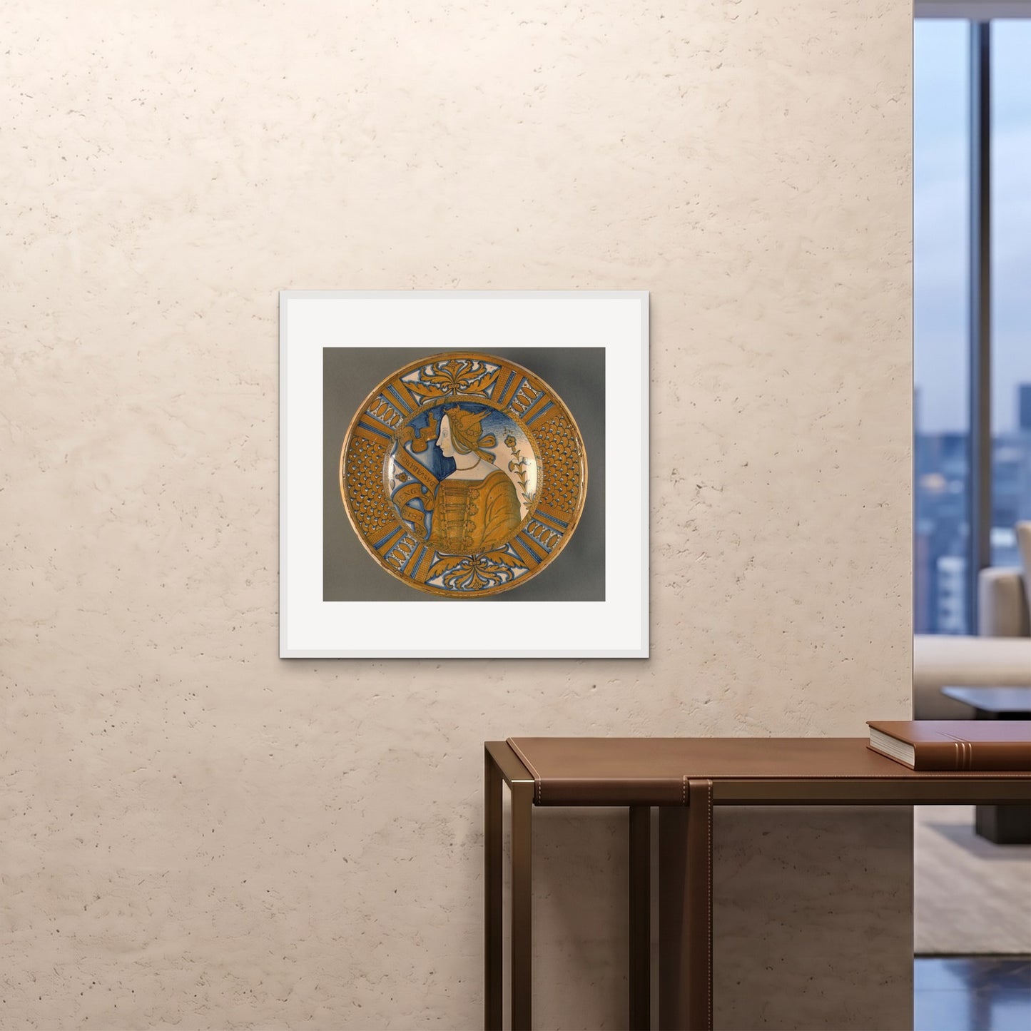 Orlonzo - FRAMED PRINT WHITE 7070cm2828 ROOM