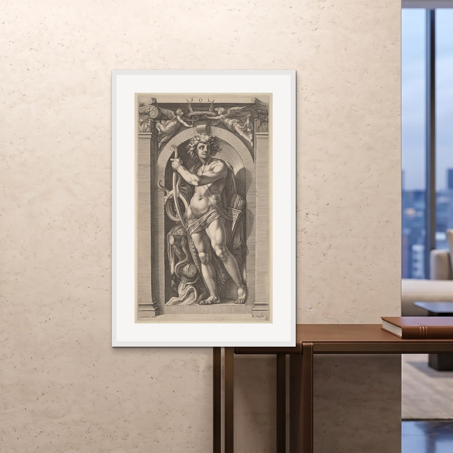 Orlonzo - FRAMED PRINT WHITE 80120cm3248 ROOM
