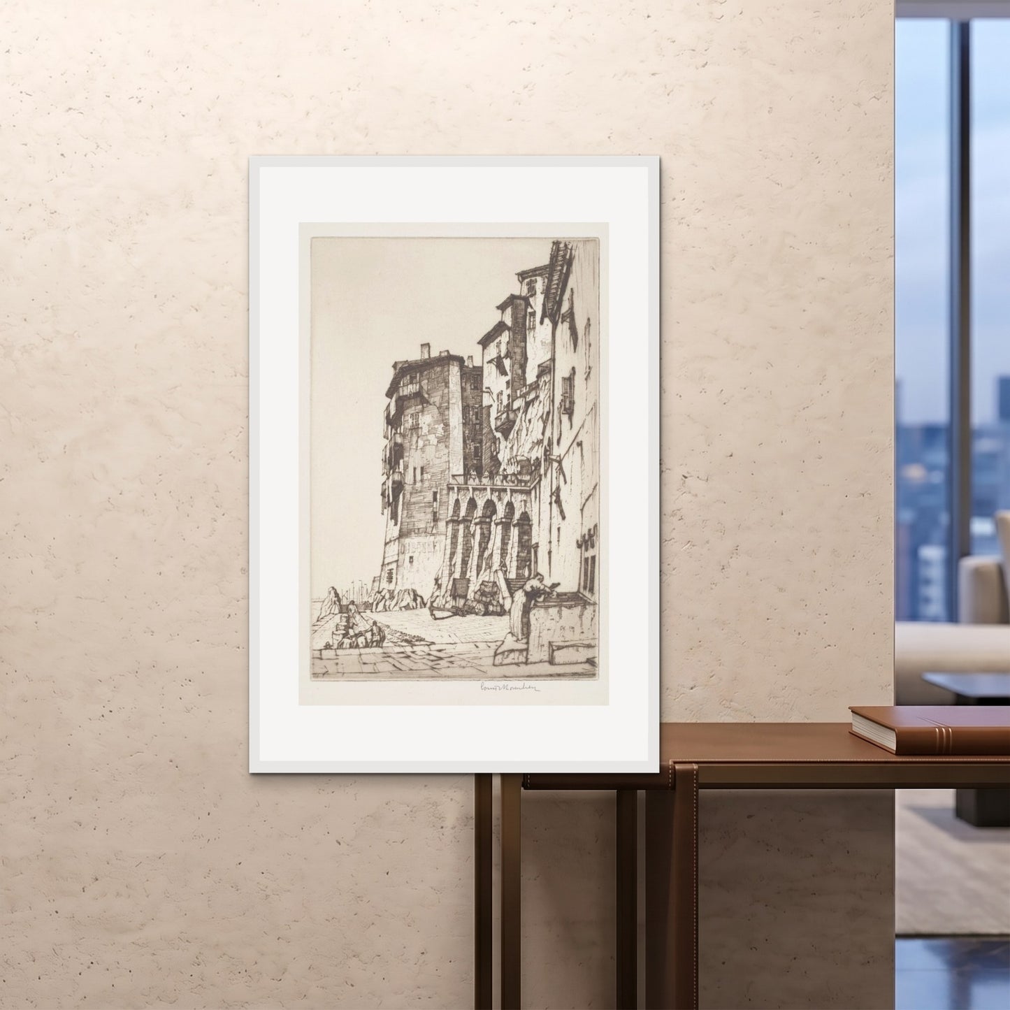 Orlonzo - FRAMED PRINT WHITE 80120cm3248 ROOM