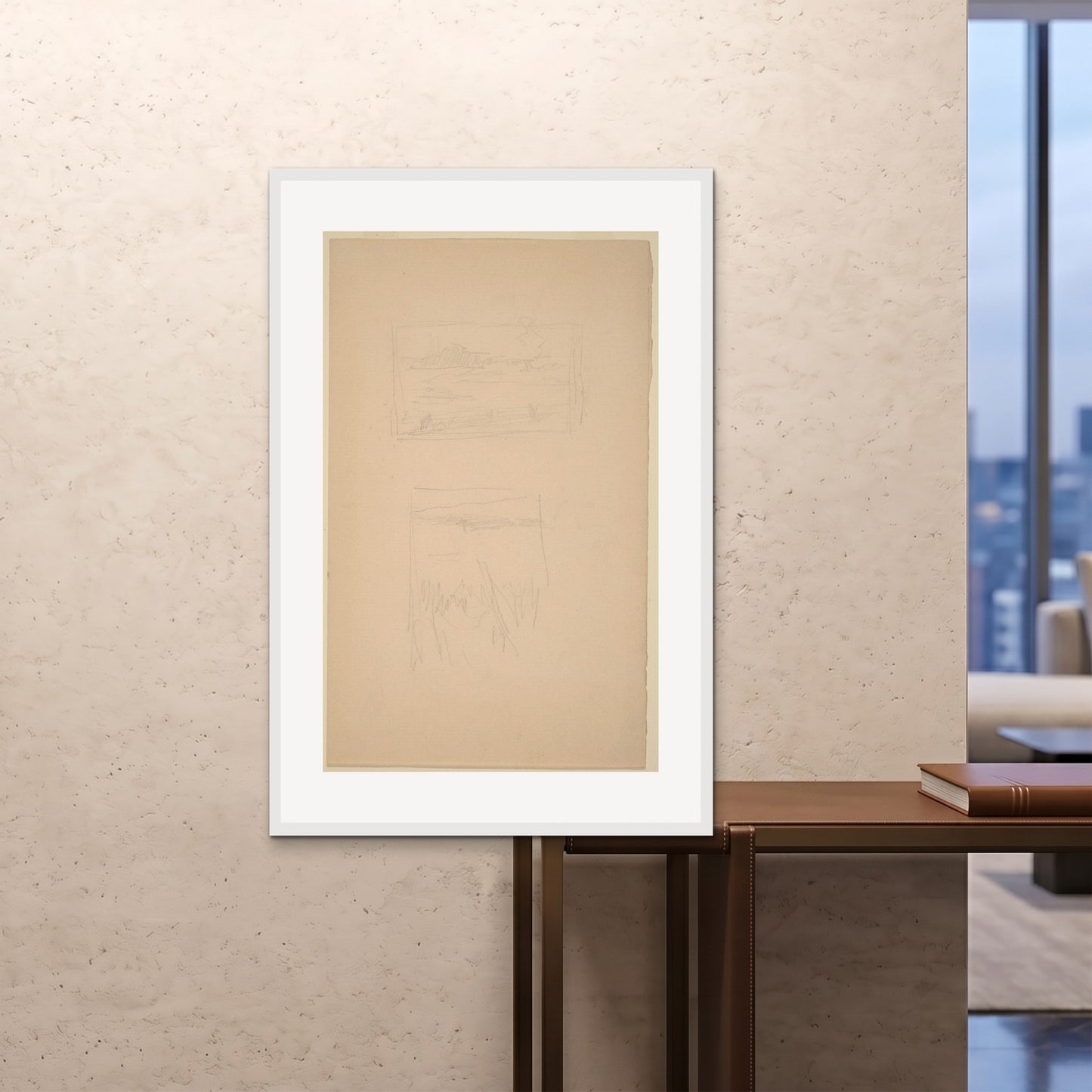 Orlonzo - FRAMED PRINT WHITE 80120cm3248 ROOM