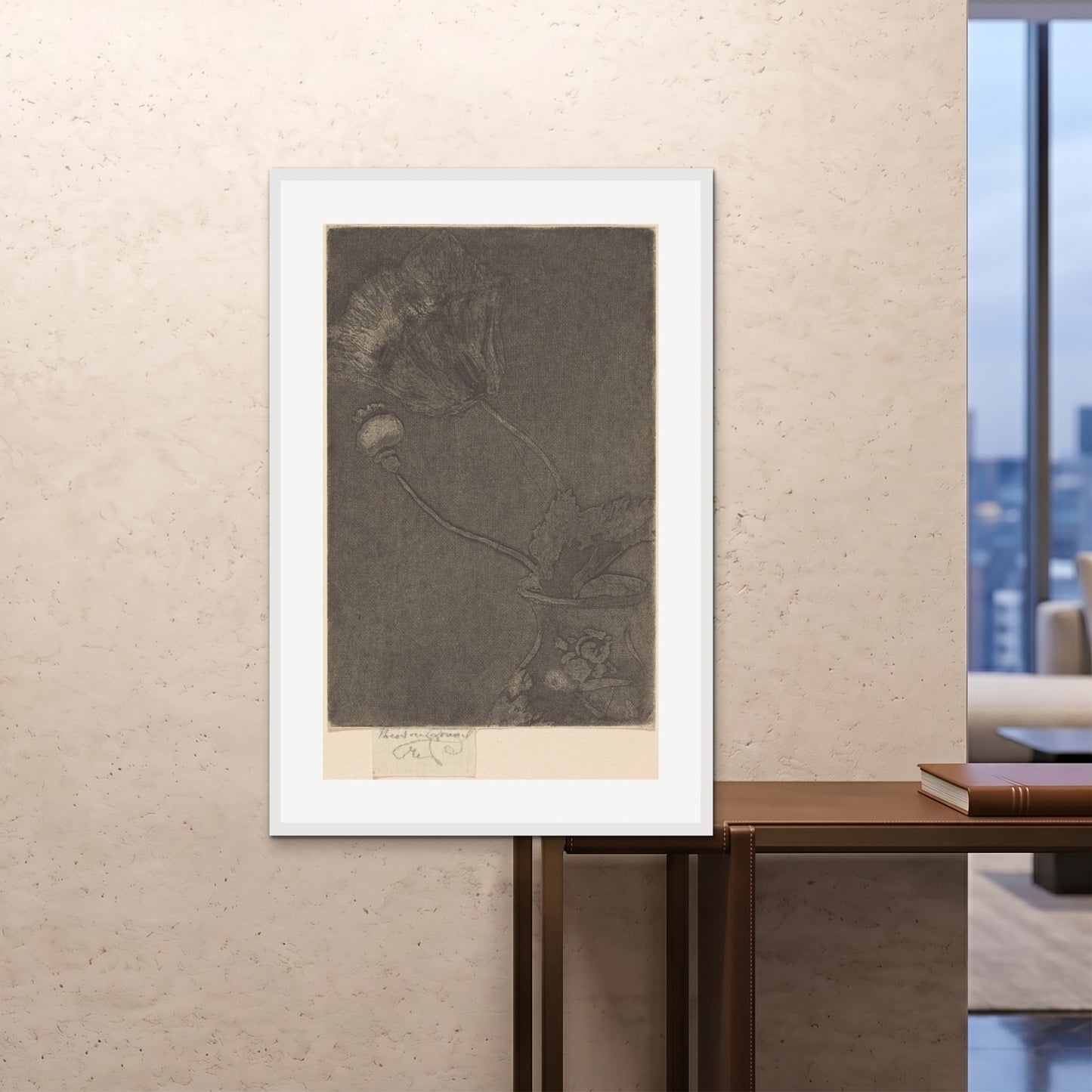 Orlonzo - FRAMED PRINT WHITE 80120cm3248 ROOM