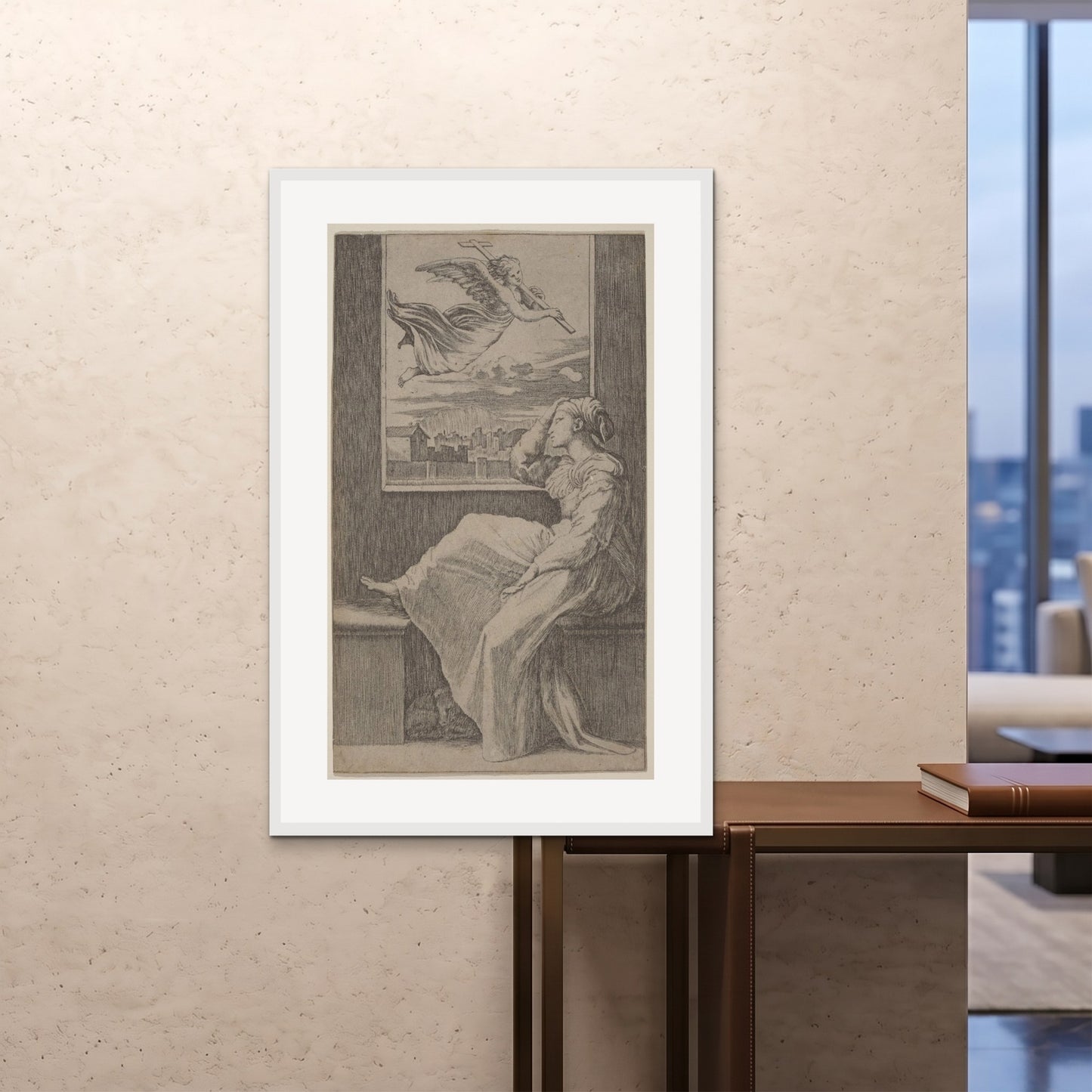 Orlonzo - FRAMED PRINT WHITE 80120cm3248 ROOM
