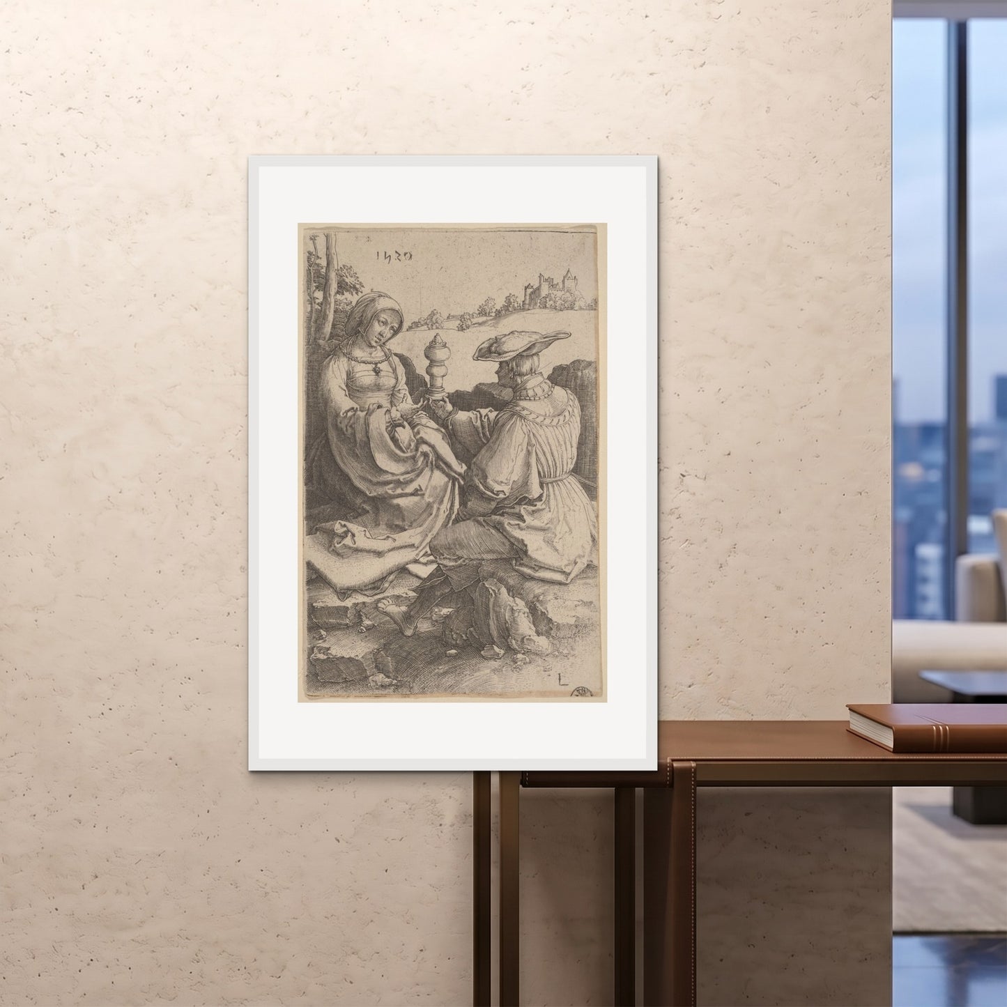 Orlonzo - FRAMED PRINT WHITE 80120cm3248 ROOM