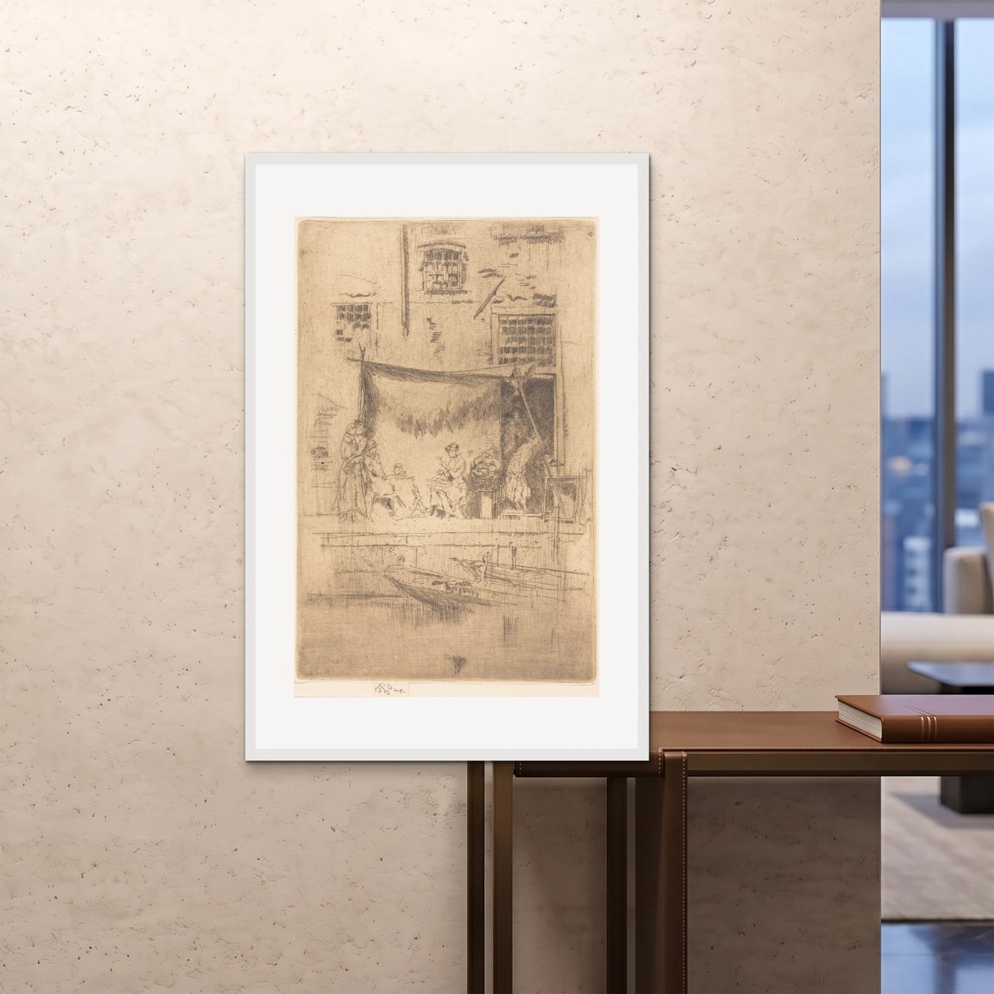 Orlonzo - FRAMED PRINT WHITE 80120cm3248 ROOM