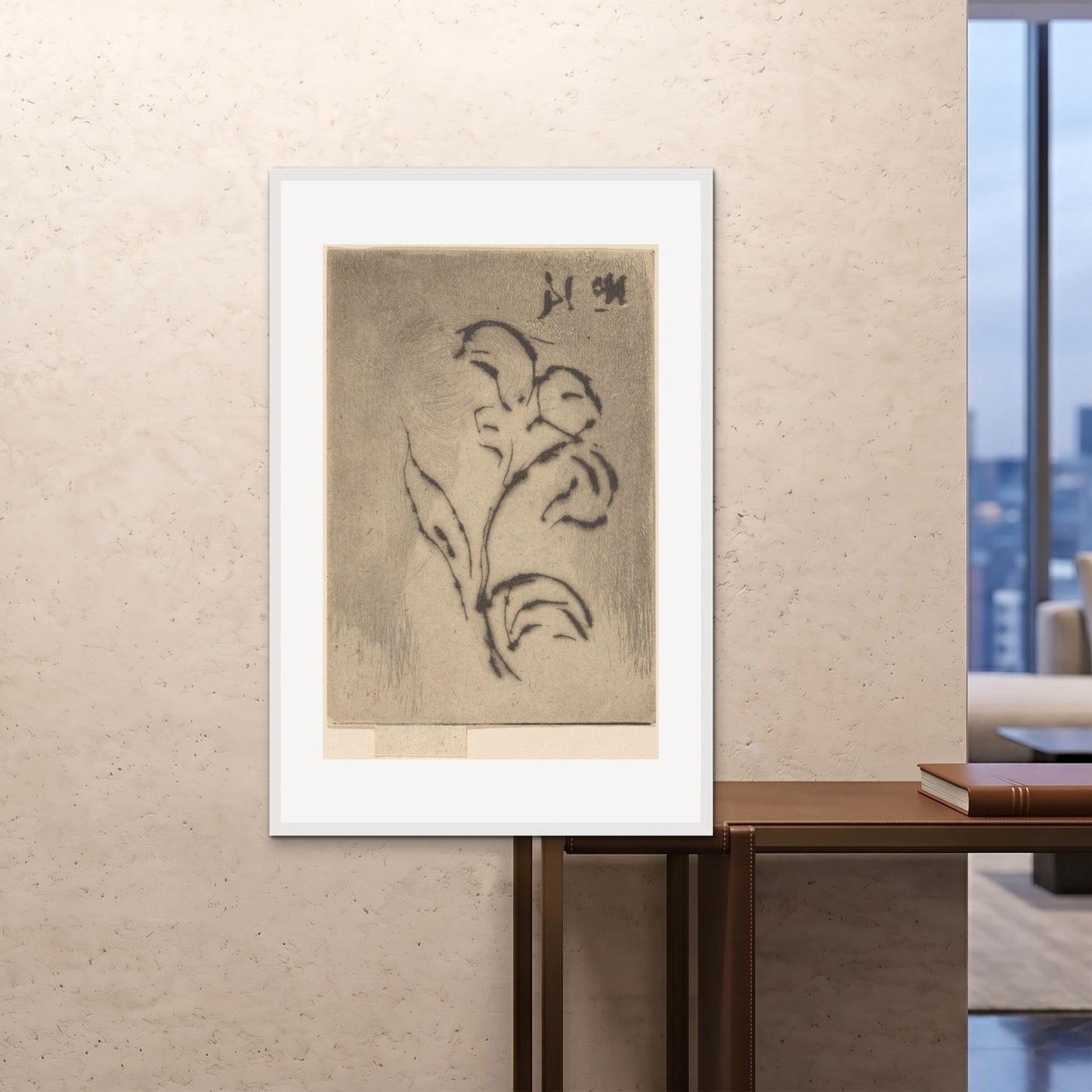Orlonzo - FRAMED PRINT WHITE 80120cm3248 ROOM