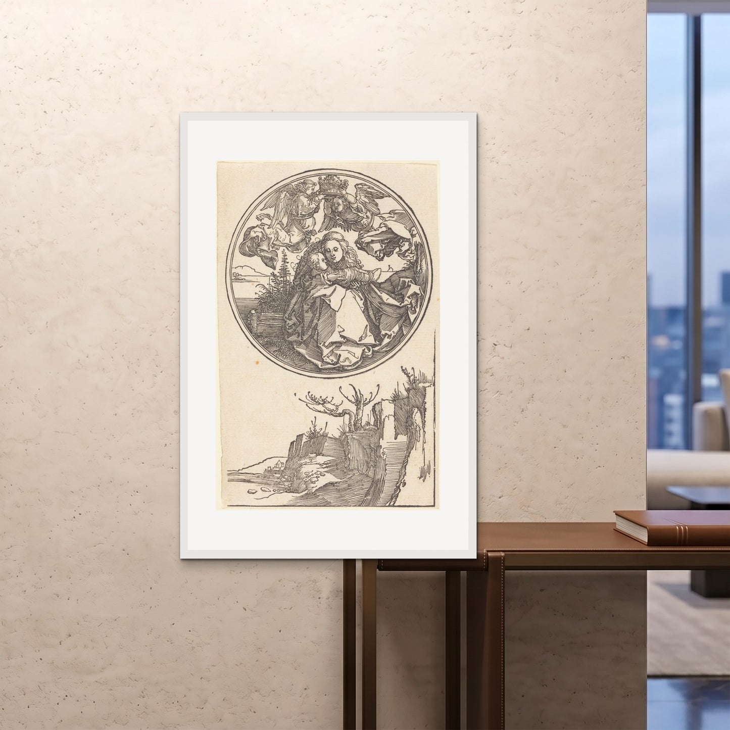 Orlonzo - FRAMED PRINT WHITE 80120cm3248 ROOM
