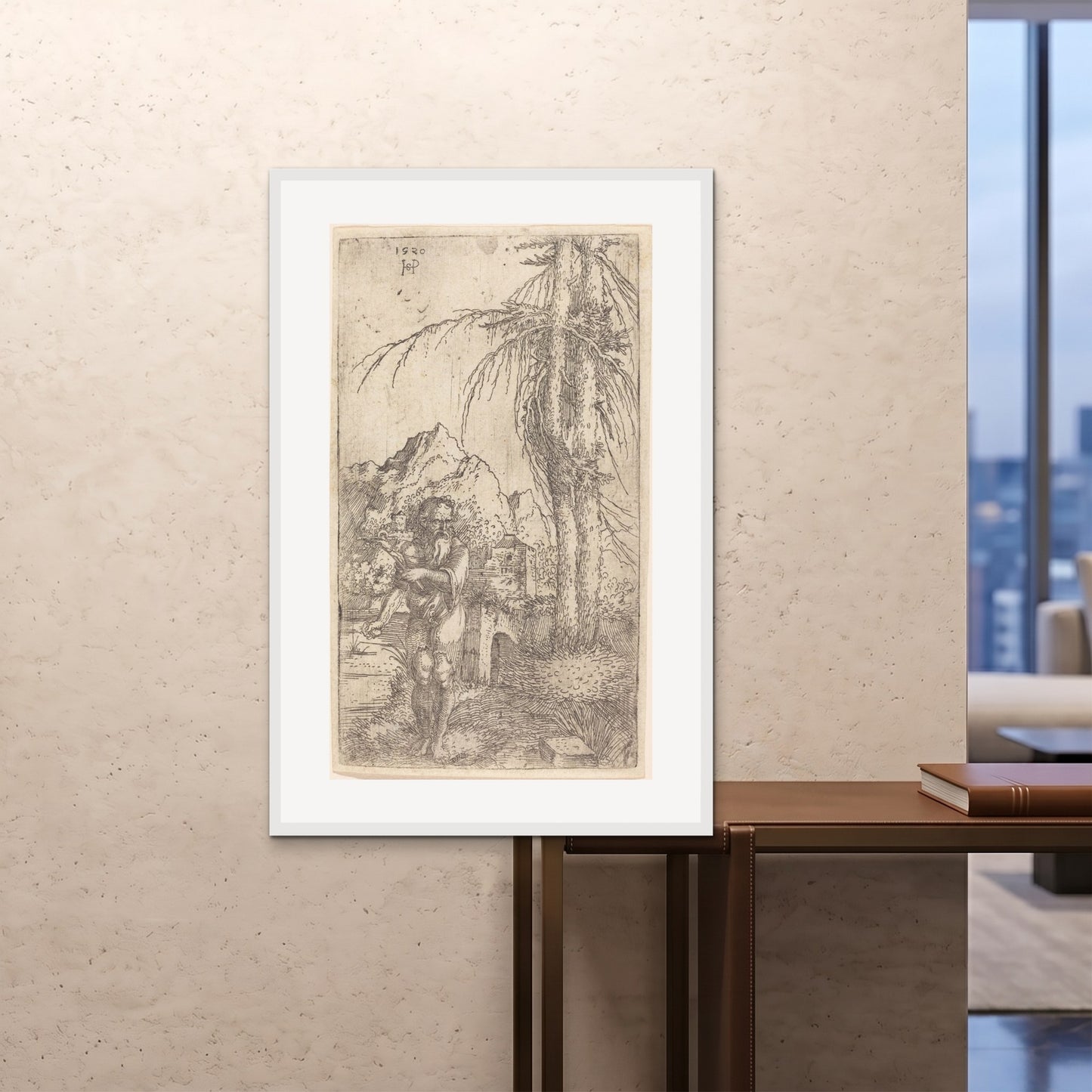 Orlonzo - FRAMED PRINT WHITE 80120cm3248 ROOM