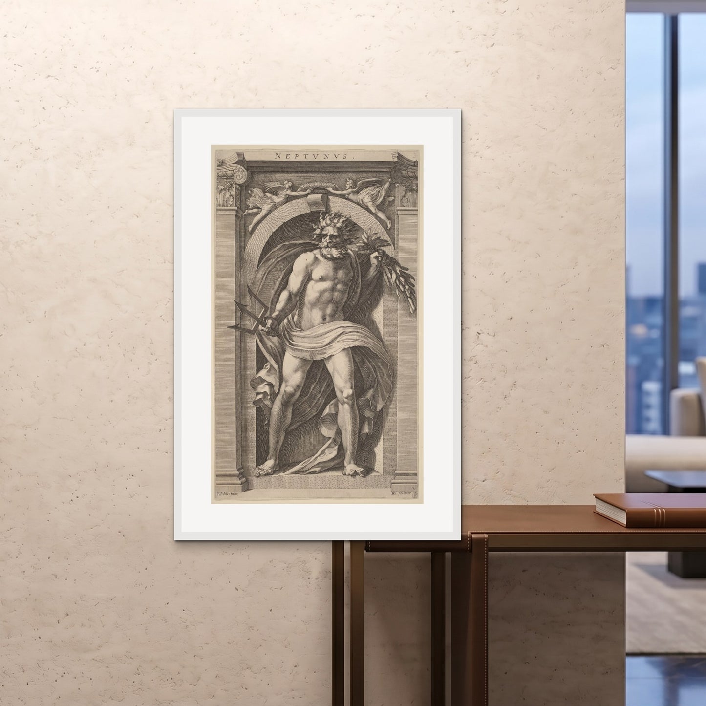 Orlonzo - FRAMED PRINT WHITE 80120cm3248 ROOM