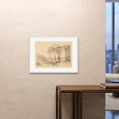 Orlonzo - FRAMED PRINT WHITE 8060cm3224 ROOM